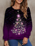 Women's Sweatshirt Pullover Streetwear Christmas Tree